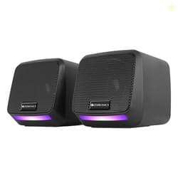 ZEBRONICS Igloo 1, 2.0 USB Computer Speakers, 8 Watts, Multicolor LED,