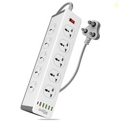 Gizga essentials Power Extension Board with 10 Universal Sockets, 5 US