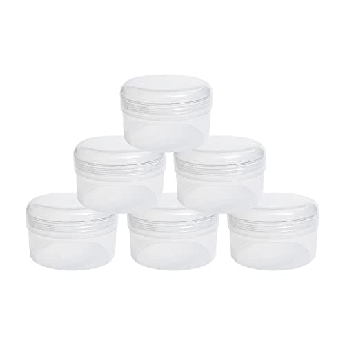 Nsb Herbals Clear/Transparent 20 GM/ML Empty Jar/Container For Storing Eyeshadow, Makeup, Face Cream, Lip Balm, Jewellery, Watch Parts, Beads (Pack of 48)