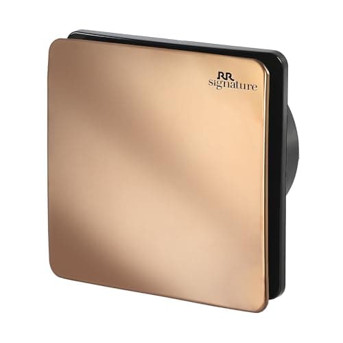 RR Signature Vento Fresh Luxura 150 mm Exhaust Fan For Kitchen, Bathroom | Silent, Compact Design, Easy Install | Thermal Fuse | High Speed 100% Powerful Copper Motor | 2 Year Warranty [Rose Gold]