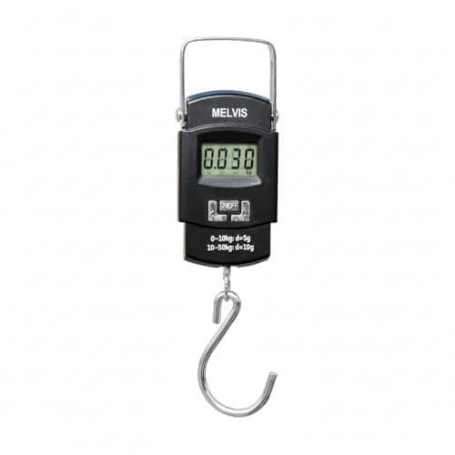 MELVIS Digital Luggage Scale, High Accuracy 50kg/110lb Portable Handheld Electronic Weight Scale with Backlit LCD for Suitcases, Travel, Fishing & Home Use