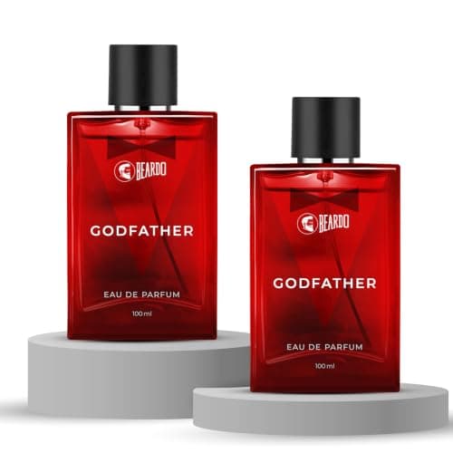 Beardo Godfather Eau De Parfum | Aromatic, Spicy Perfume For Men Long Lasting | Date Night Fragrance, Body Spray For Men, 100Mlx2 | Gift for men | Gift For Friends