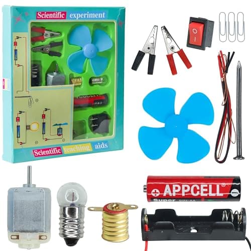 Electronic Spices Science Experiment Kit – for Kids, STEM Kit, Electric Circuit Kit with Motor Fan Toy, DIY Kit for Students, Science Experiment Kit